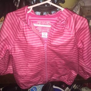 Baby Gap Striped Zip-Up Hooded Raincoat!